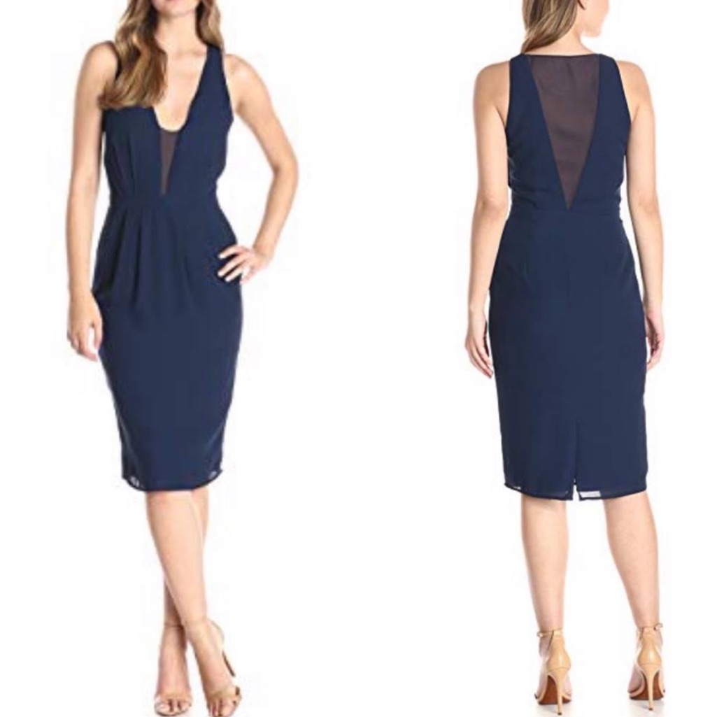 Navy Blue Paper Crown Dress